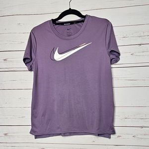 Nike Dri Fit Purple Short Sleeve Top